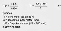 Rumus Mencari Rpm Gearbox